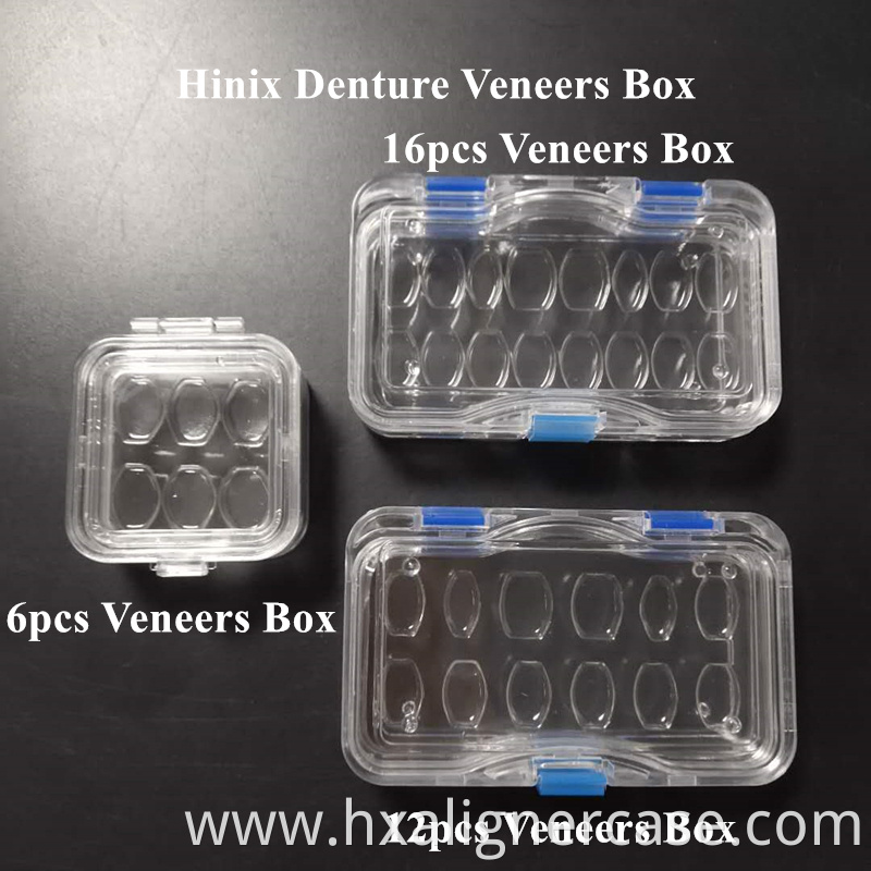 Plastic Clear Elastic Dental Veneer Membrane Box for 12pcs Veneer Packing